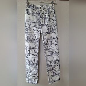 Reformation Oasis High Rise Straight Button/Fly Desert Jeans Womens Size 23